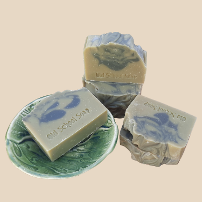 Large natural lemongrass and eucalyptus soap bar 140g — handmade in Wairarapa New Zealand